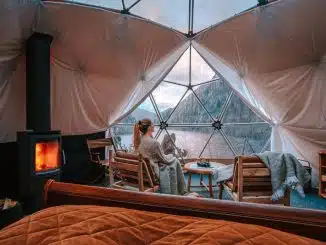 Glamping in Deutschland: luxuriöse Campinghütte